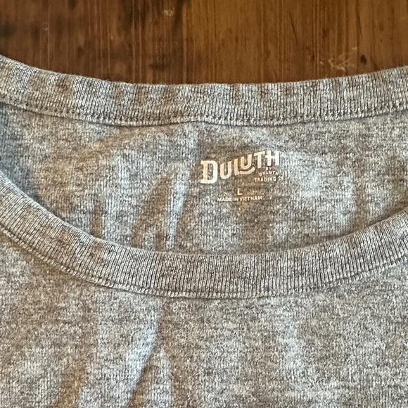 Duluth Trading Co Gray Long Sleeve Crewneck Tee - Picture 2 of 3